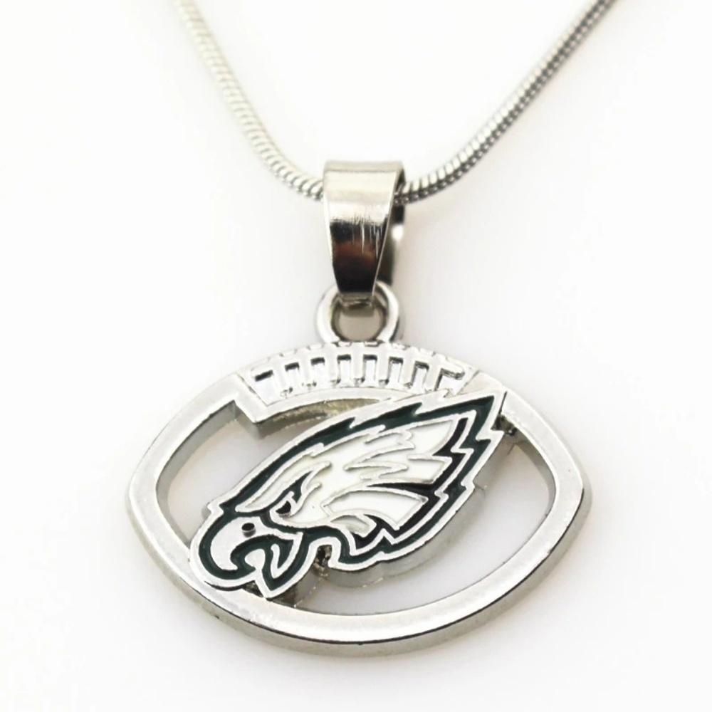 Philadelphia Eagles Pendant Silver Necklace